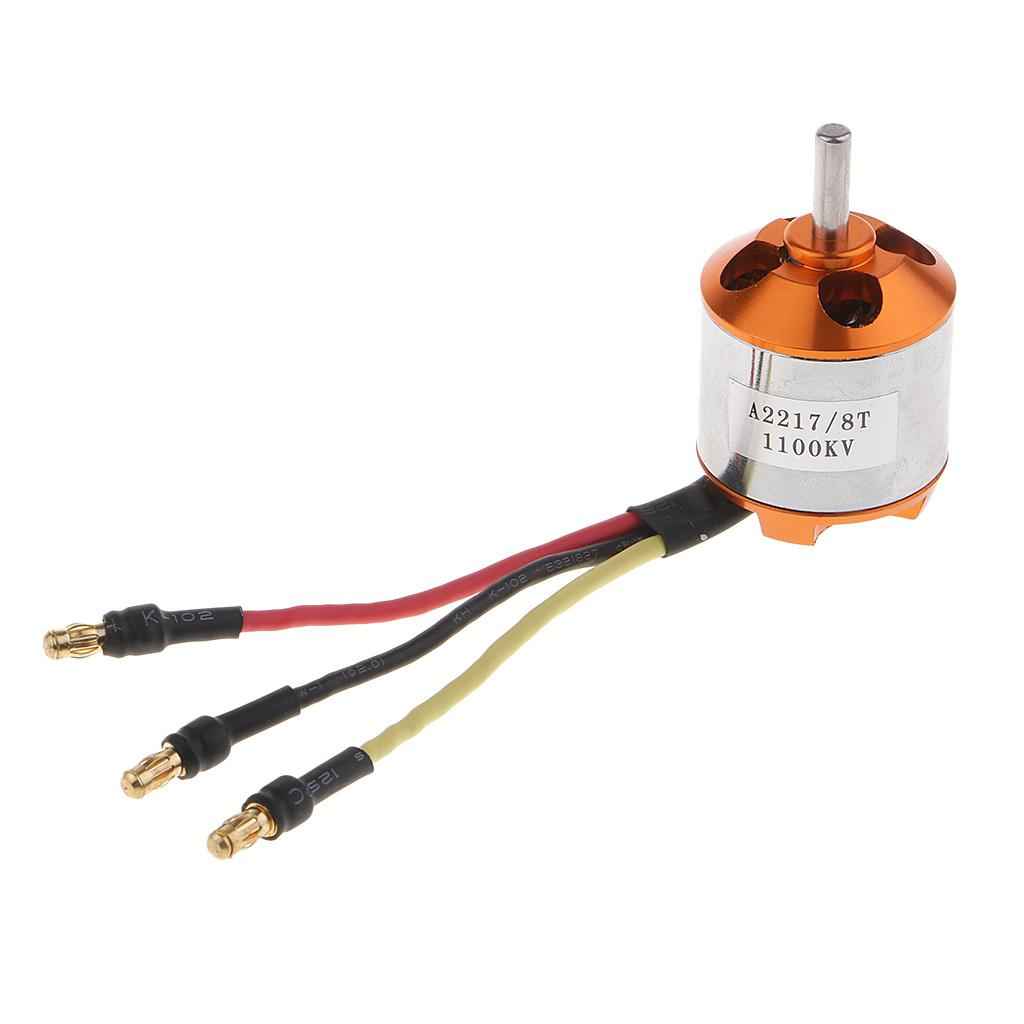 A2217-1100KV Brushless Motor for RC Boat Parts/ Fixed Wing 10inch Propellers 1070, 1050, 1060