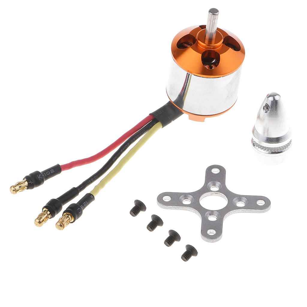 A2217-1100KV Brushless Motor for RC Boat Parts/ Fixed Wing 10inch Propellers 1070, 1050, 1060