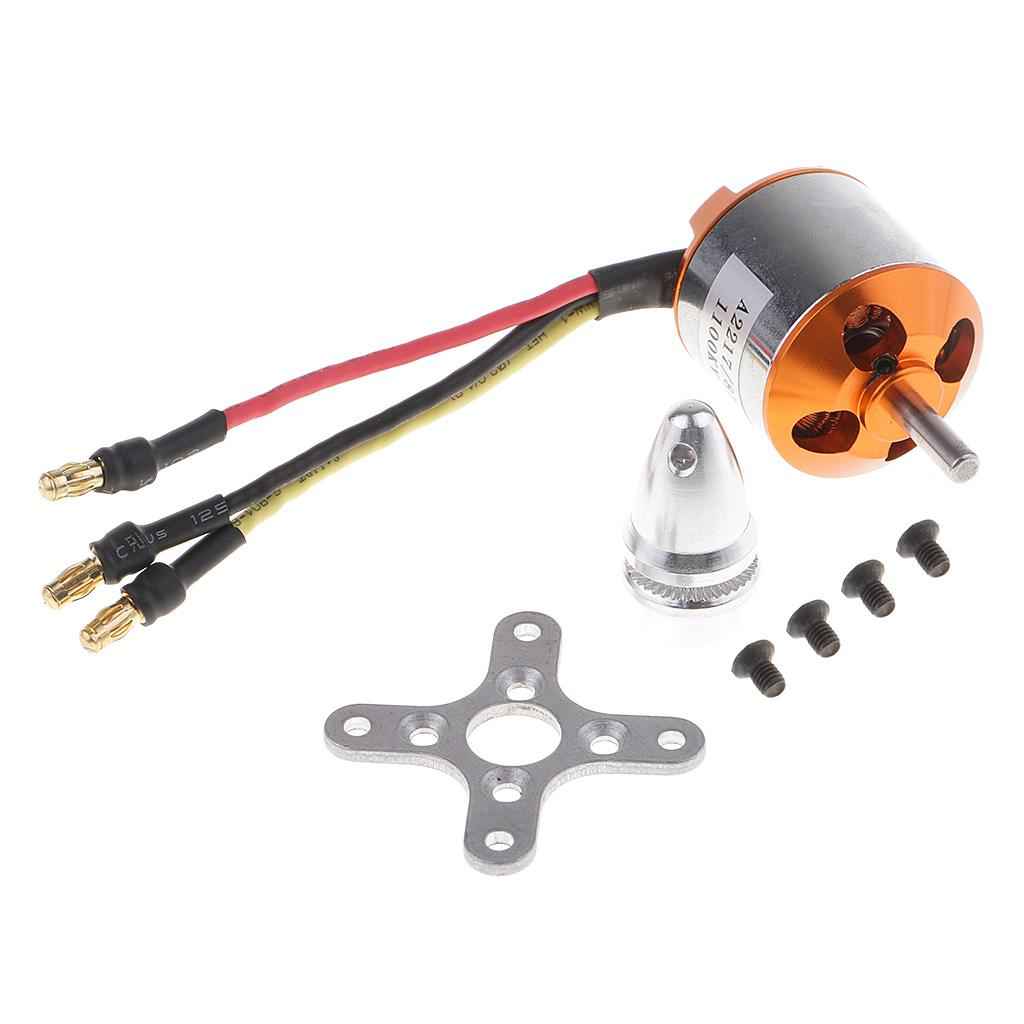 A2217-1100KV Brushless Motor for RC Boat Parts/ Fixed Wing 10inch Propellers 1070, 1050, 1060
