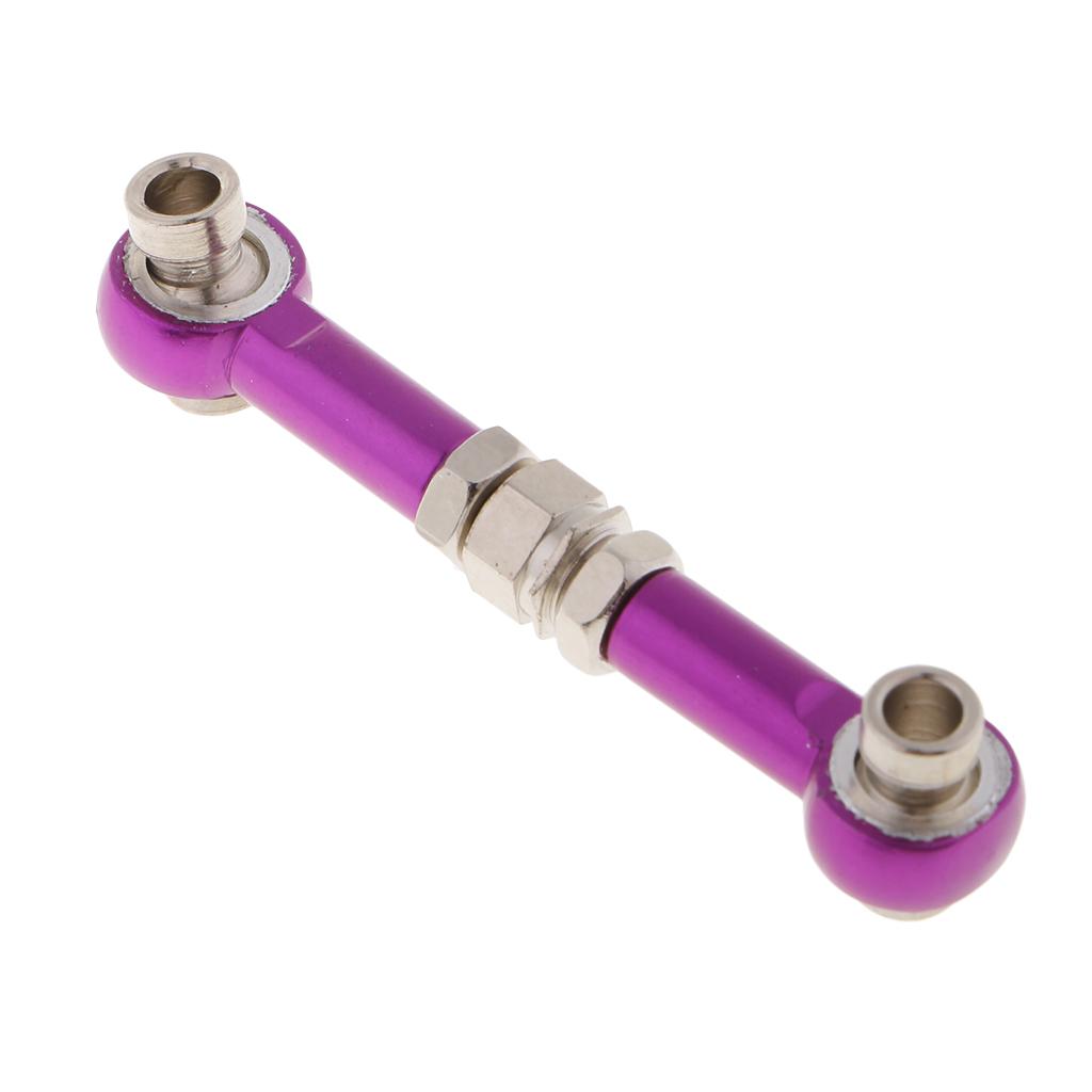 Aluminum Steering Linkage Pull Rod for HSP 94122 94123 1/10 RC Car Purple
