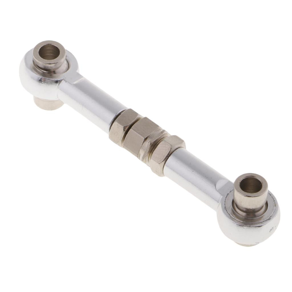 Aluminum Steering Linkage Pull Rod for HSP 94122 94123 1/10 RC Car Silver