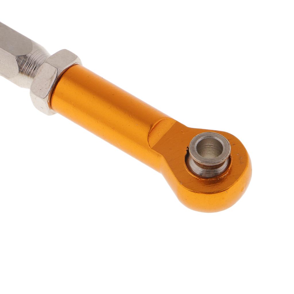 Adjustable Servo Linkage Pulling Steering Rods Arms for 1/10 HSP Car Golden