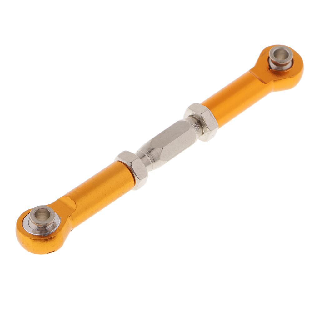 Adjustable Servo Linkage Pulling Steering Rods Arms for 1/10 HSP Car Golden