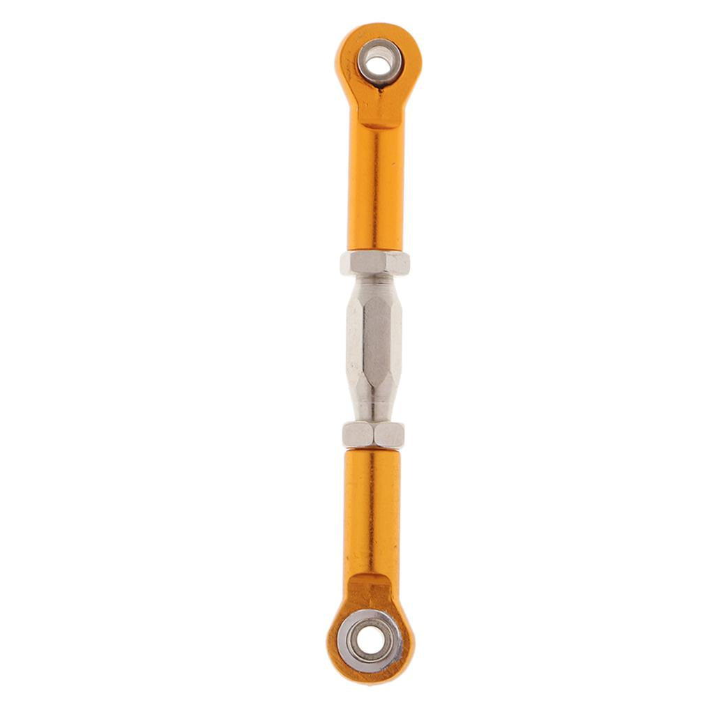 Adjustable Servo Linkage Pulling Steering Rods Arms for 1/10 HSP Car Golden