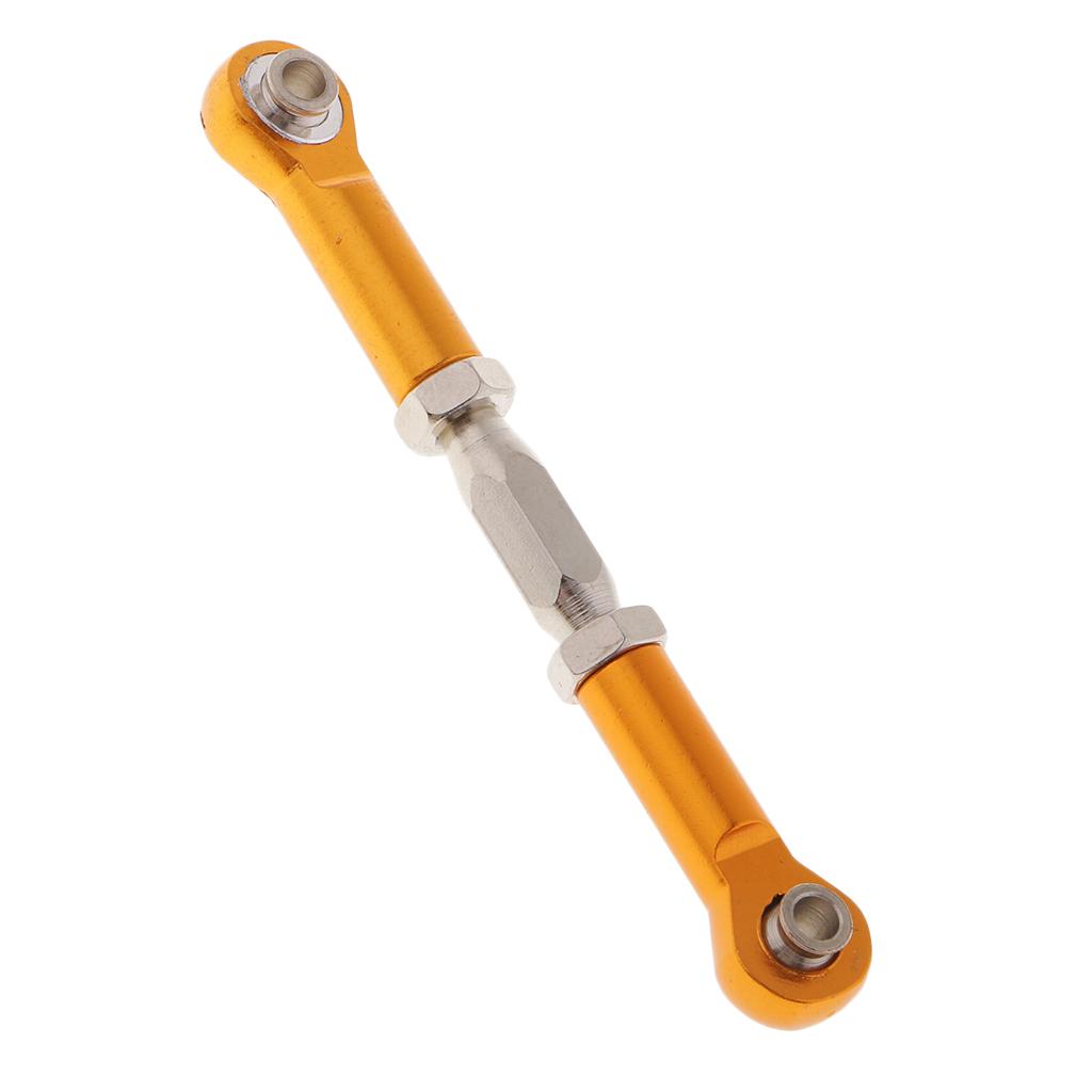 Adjustable Servo Linkage Pulling Steering Rods Arms for 1/10 HSP Car Golden