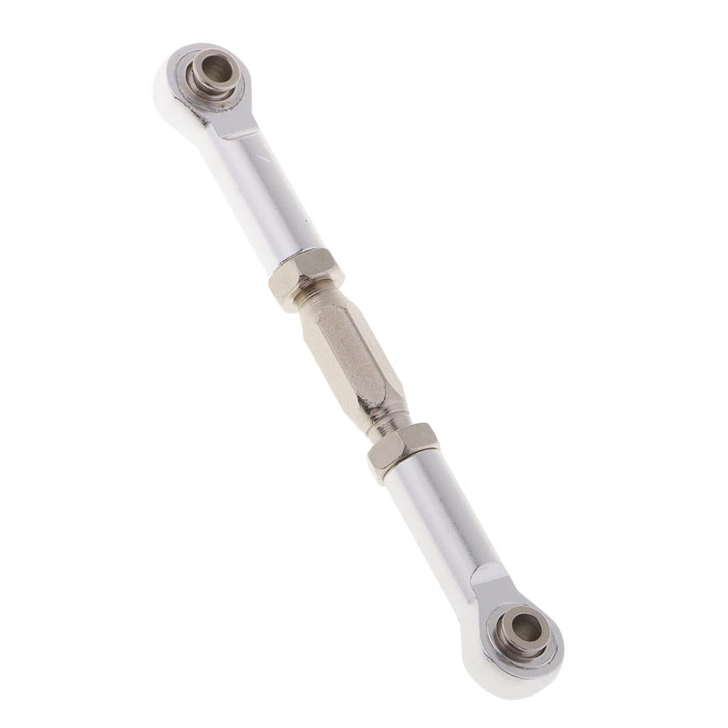 Adjustable Servo Linkage Pulling Steering Rods Arms for 1/10 HSP Car Silver