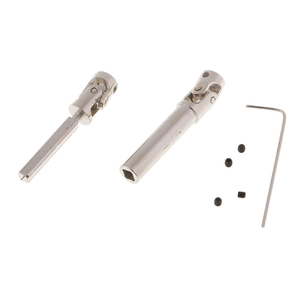 Metal Universal Joint Drive Shaft for 1:10 RC Rock Crawler Car Parts 50-65mm