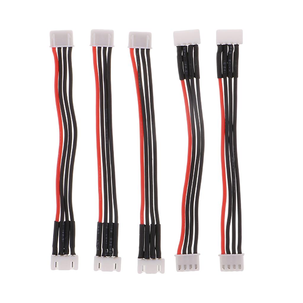 5PCS Silicone JST-XH Balance Cable 22AWG for Lipo Lithium Battery 3S (11.1V)