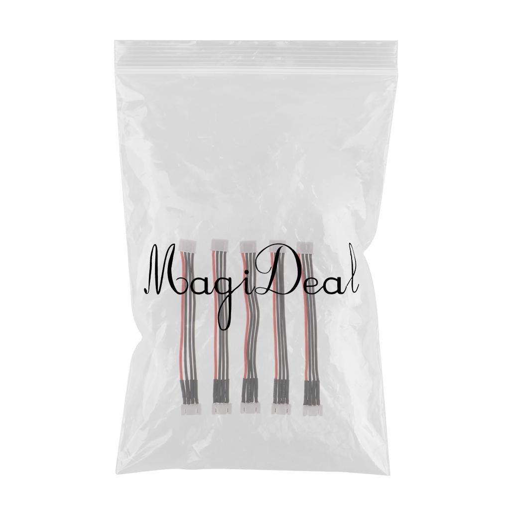 5PCS Silicone JST-XH Balance Cable 22AWG for Lipo Lithium Battery 3S (11.1V)