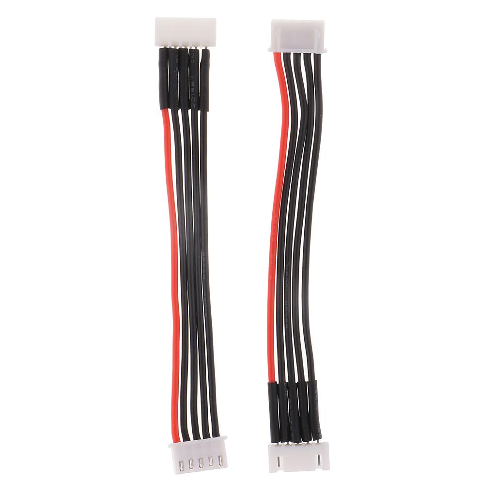 5PCS Silicone JST-XH Balance Cable 22AWG for Lipo Lithium Battery 4S (14.8V)