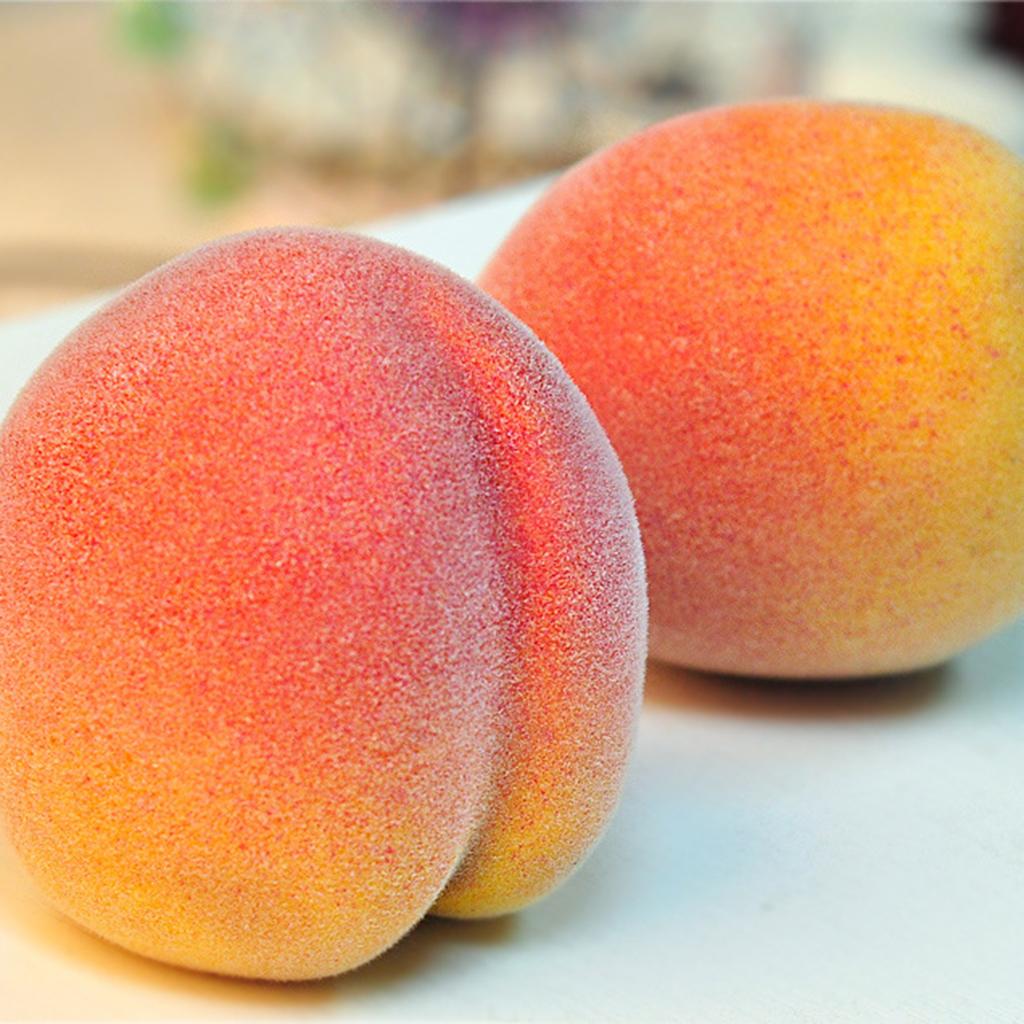 Realistic Simulation Fake Fruits Plastic Music Box Home Cabinet Decor Peach