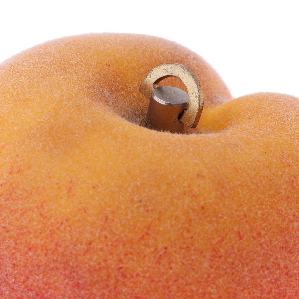 Realistic Simulation Fake Fruits Plastic Music Box Home Cabinet Decor Peach