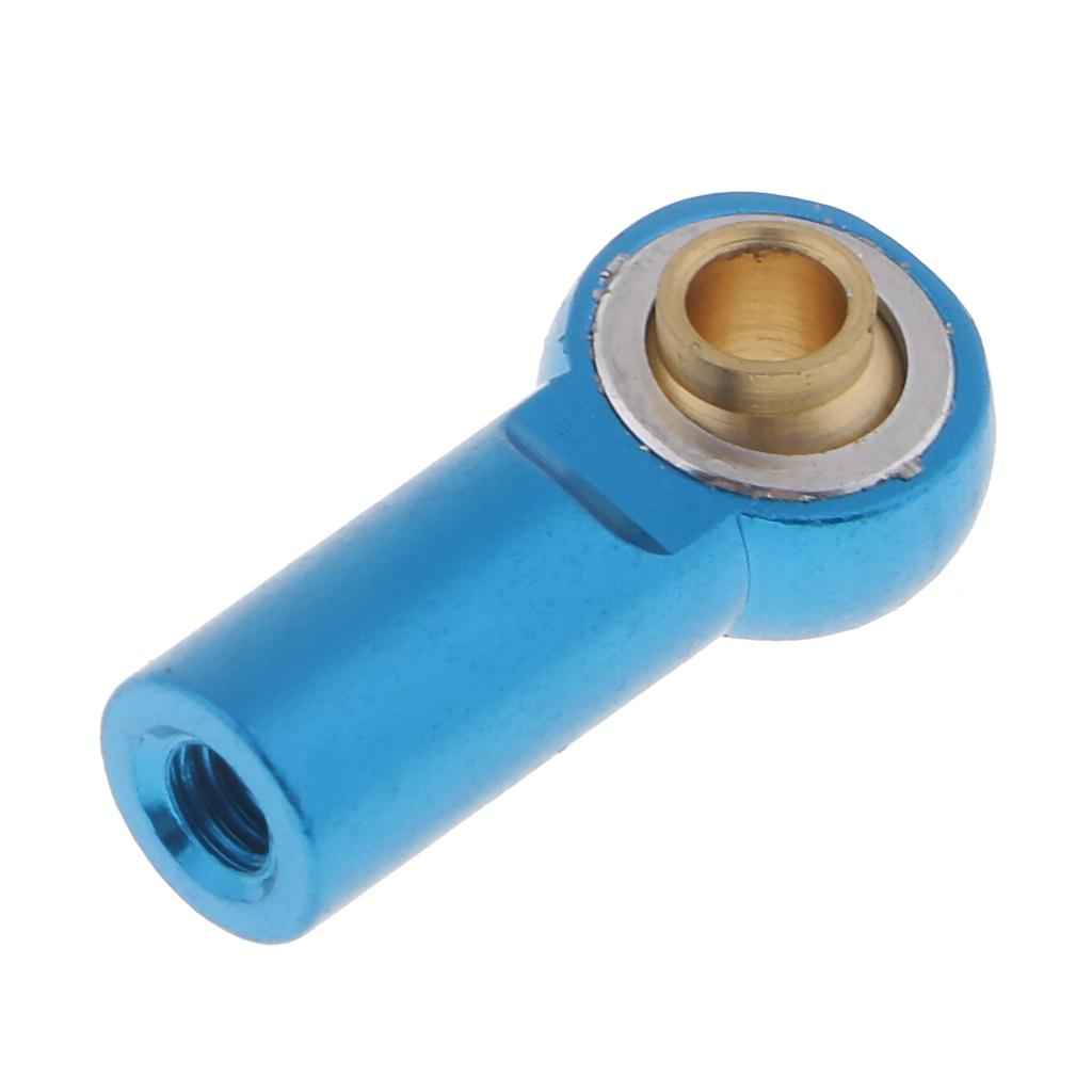 8 Pieces M3 Aluminum Link Rod End Ball Joint for 1/10 RC Car Parts Blue
