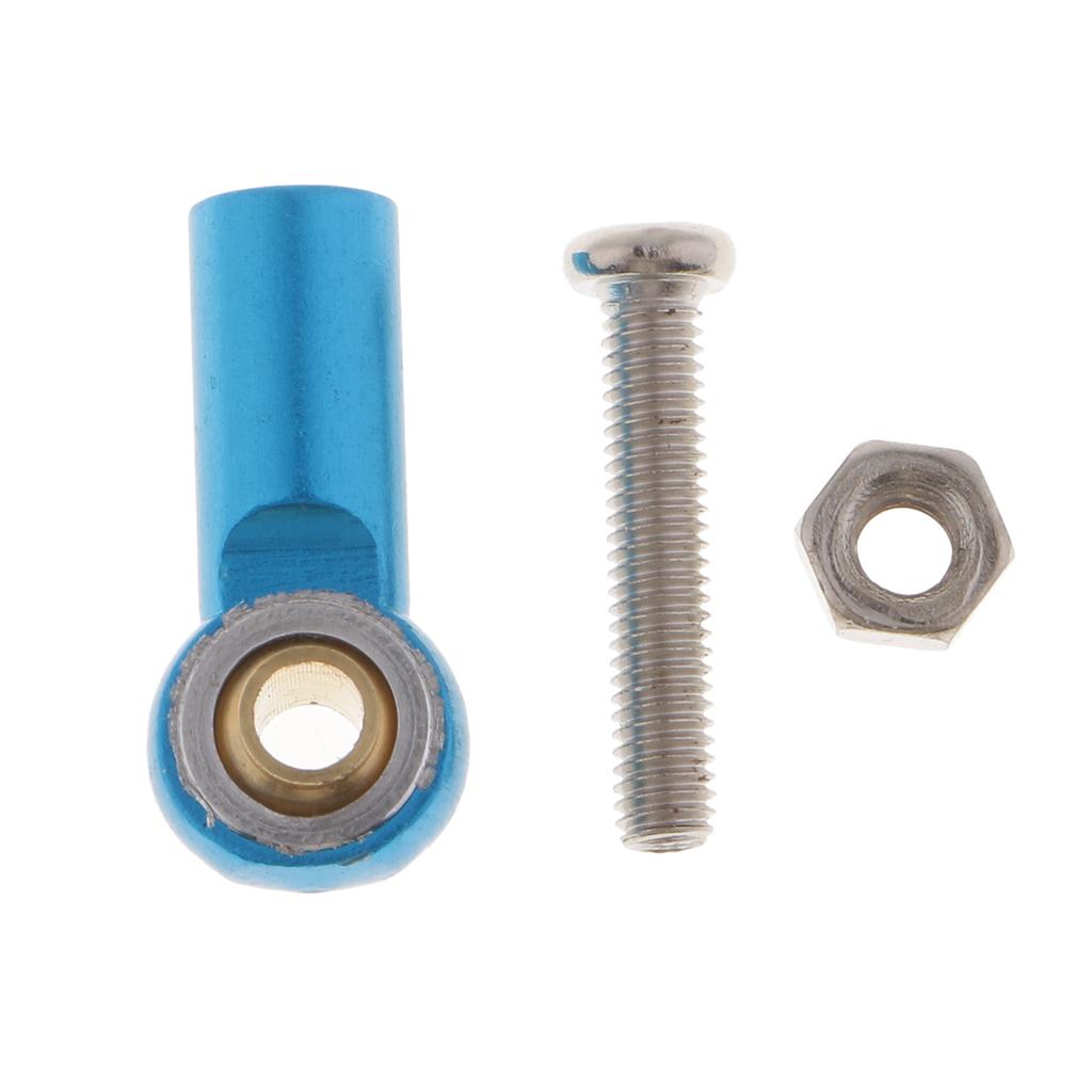 Aluminum Link Rod End Joint Steering Linkage Ball Head, Pack of 8 Blue