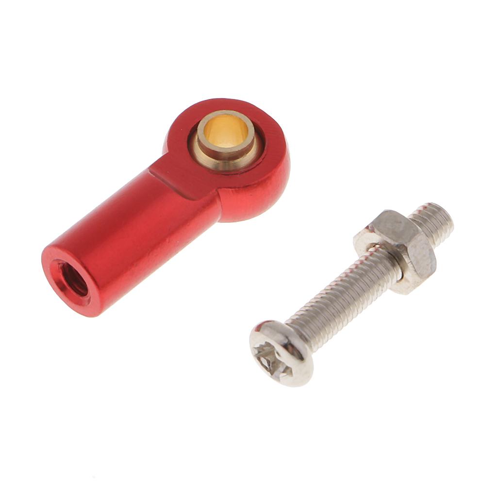 Aluminum Link Rod End Joint Steering Linkage Ball Head, Pack of 8 Red