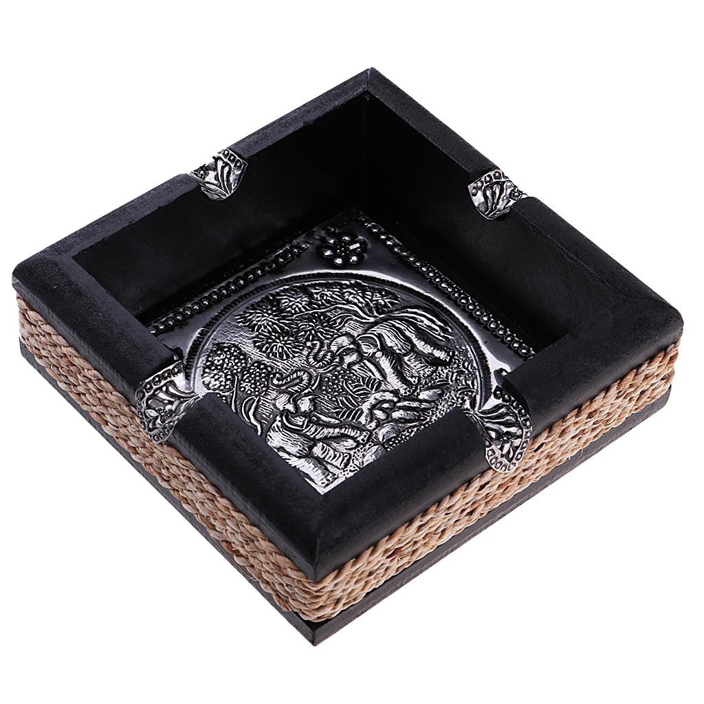 Practical Boutique Vintage Wood Cigar Ashtray Handmade Cigar Ashtray L
