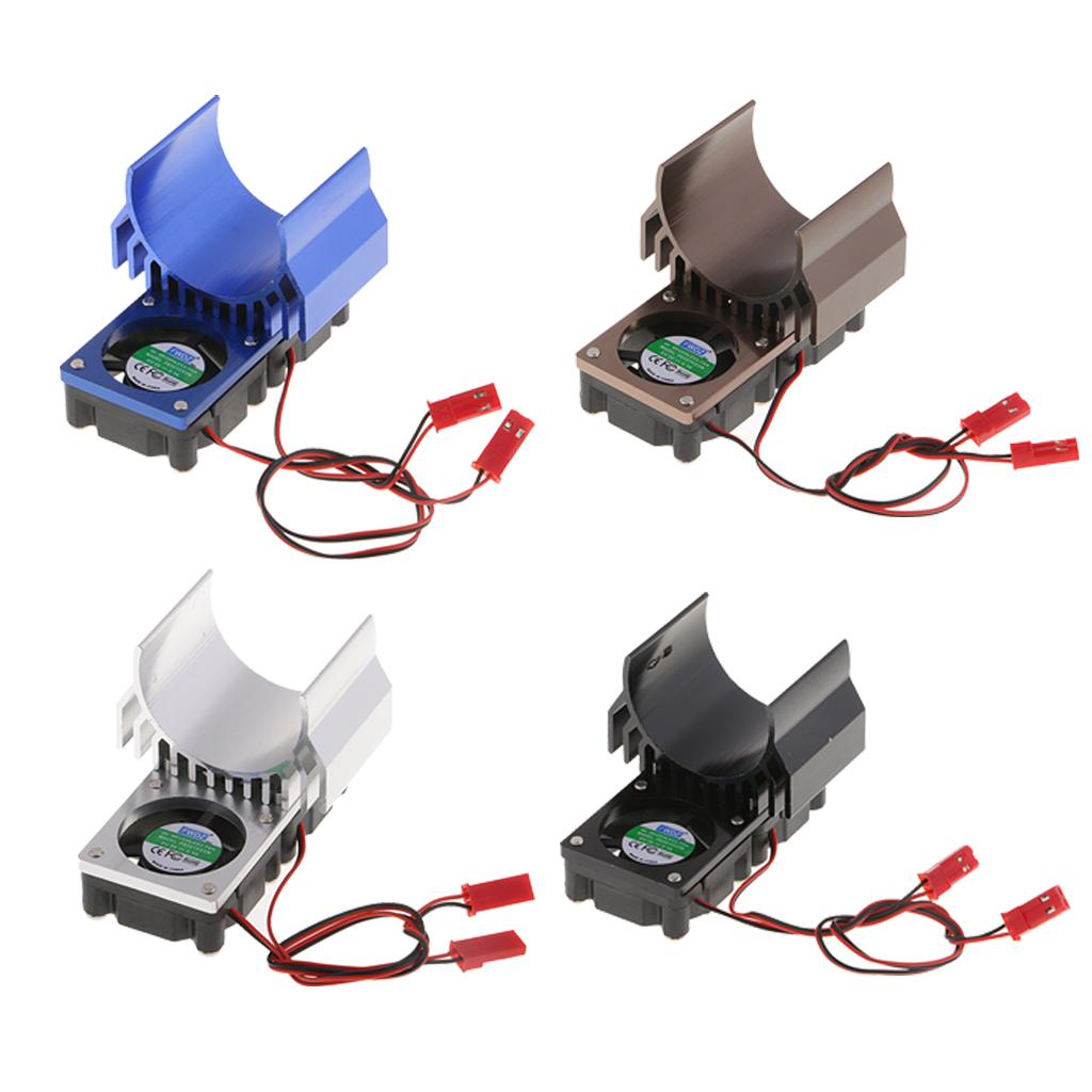 Brushed Brushless Motor Heatsink Radiator and Cooling Fan for 550 540 Black