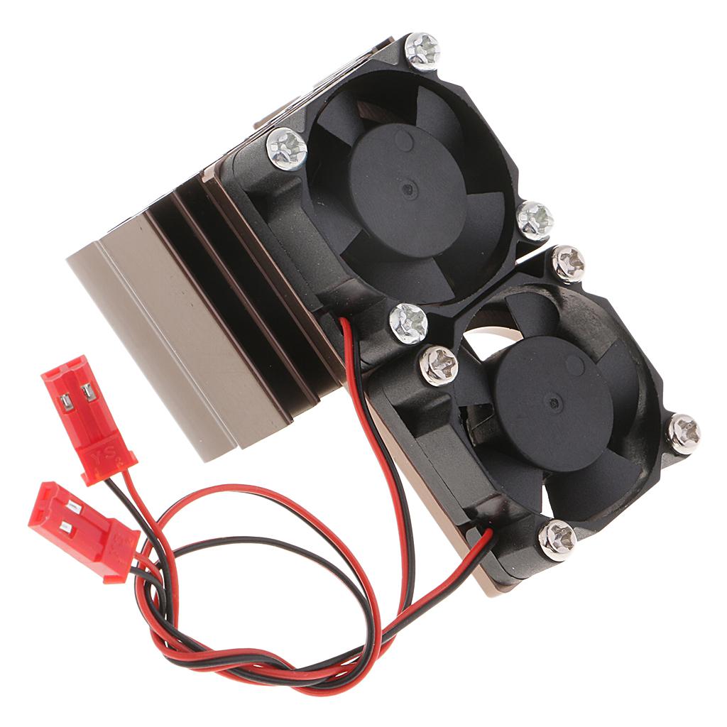Brushed Brushless Motor Heatsink Radiator and Cooling Fan for 550 540 Brown