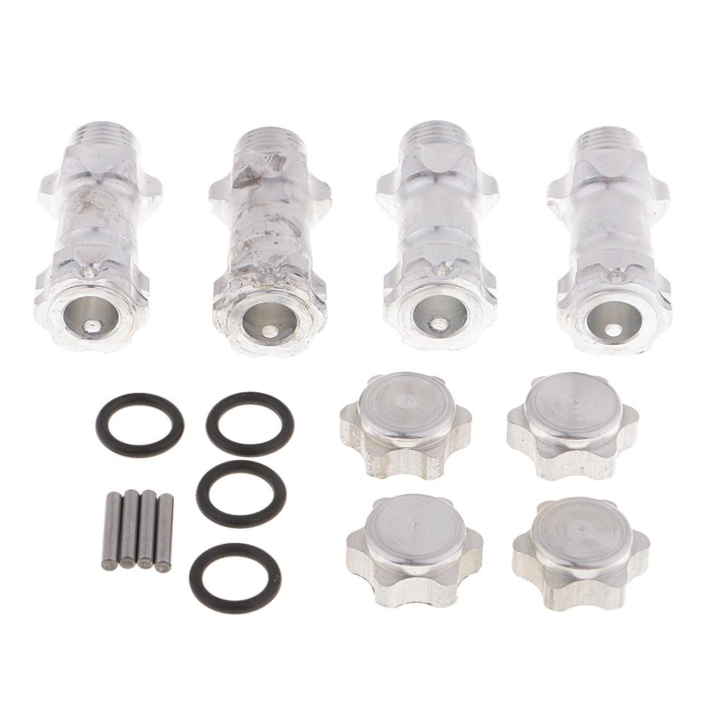 Metal 17mm Hex Hub 30mm Extension Adapter Longer Combiner for RC Car Silver