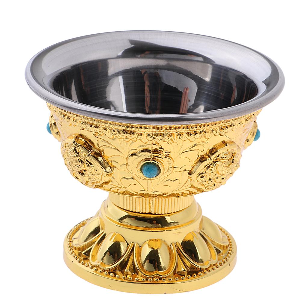 Alloy Fruit Bowl Buddhist Temple Decoration Religious Ceremonial Plate