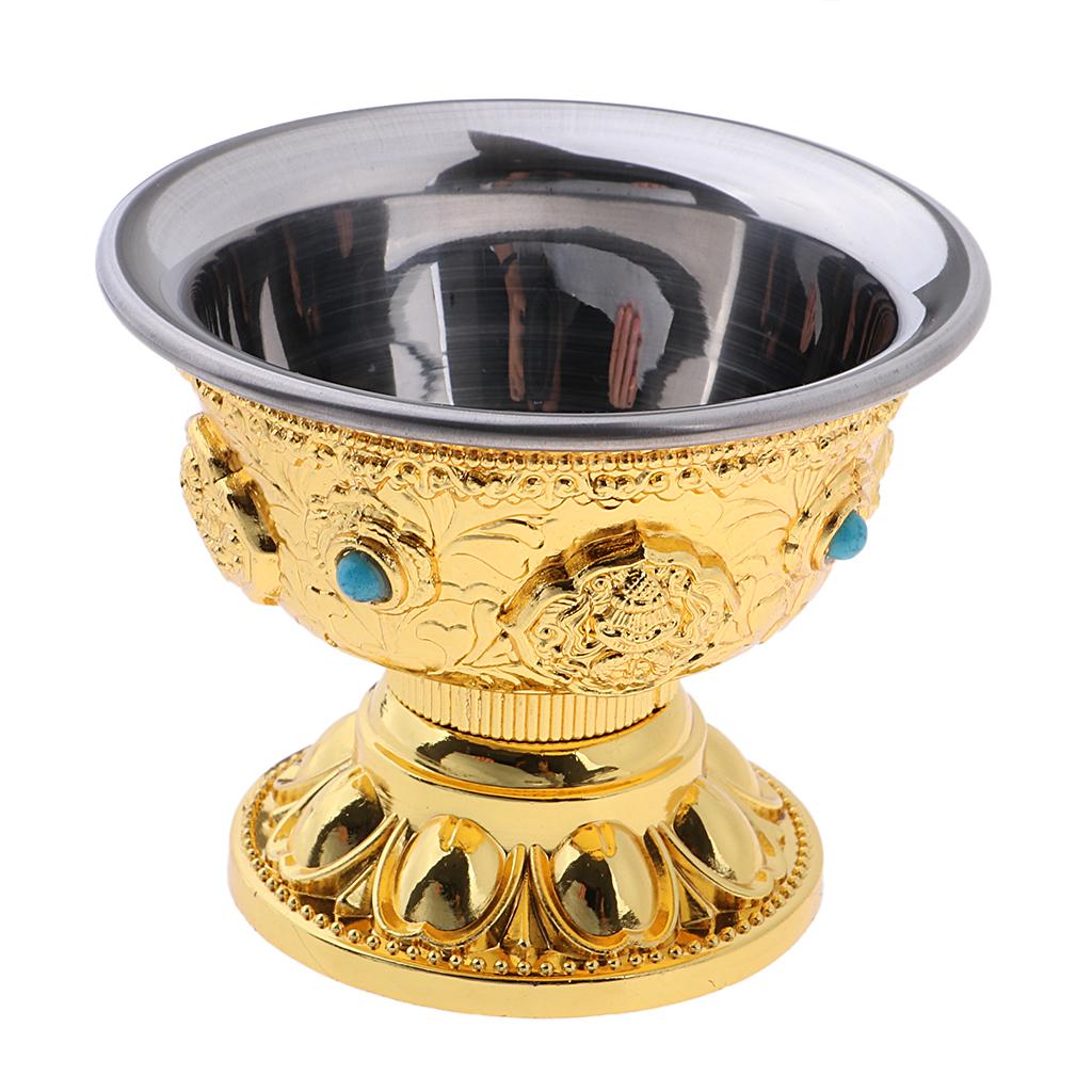 Alloy Fruit Bowl Buddhist Temple Decoration Religious Ceremonial Plate