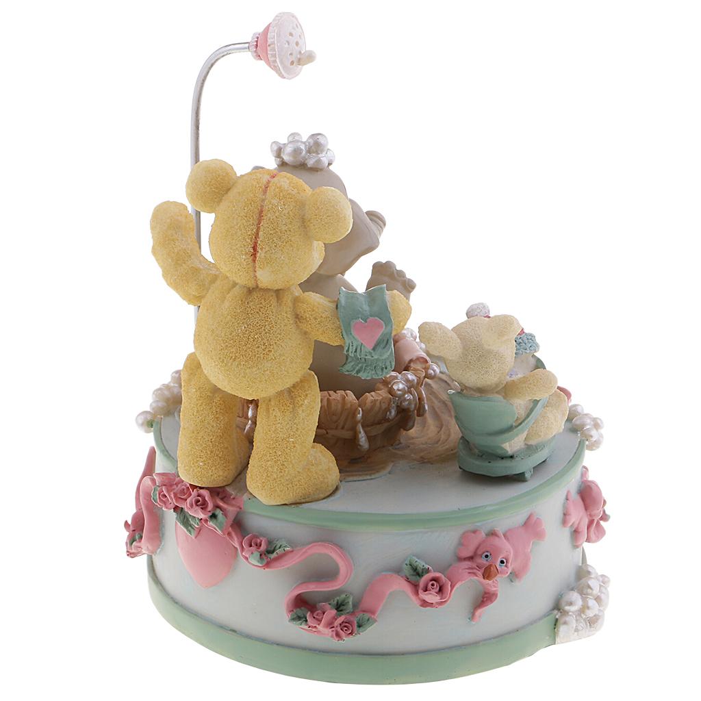 Cute Music Box Resin Musical Box Romantic Birthday Gift for Children Kids