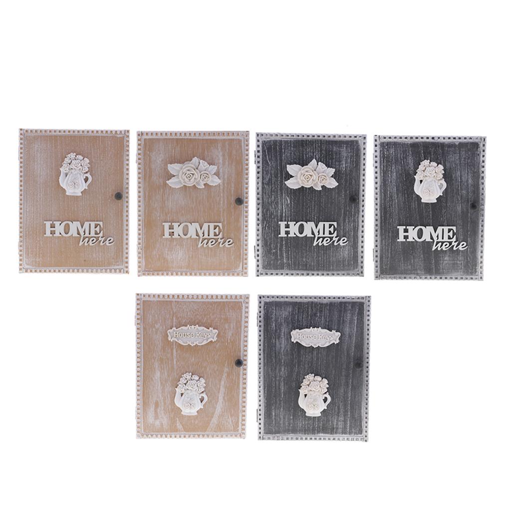 Home DIY Furniture Wall Hang Shelf Letter Key Rack Organizer Cabinet 801A