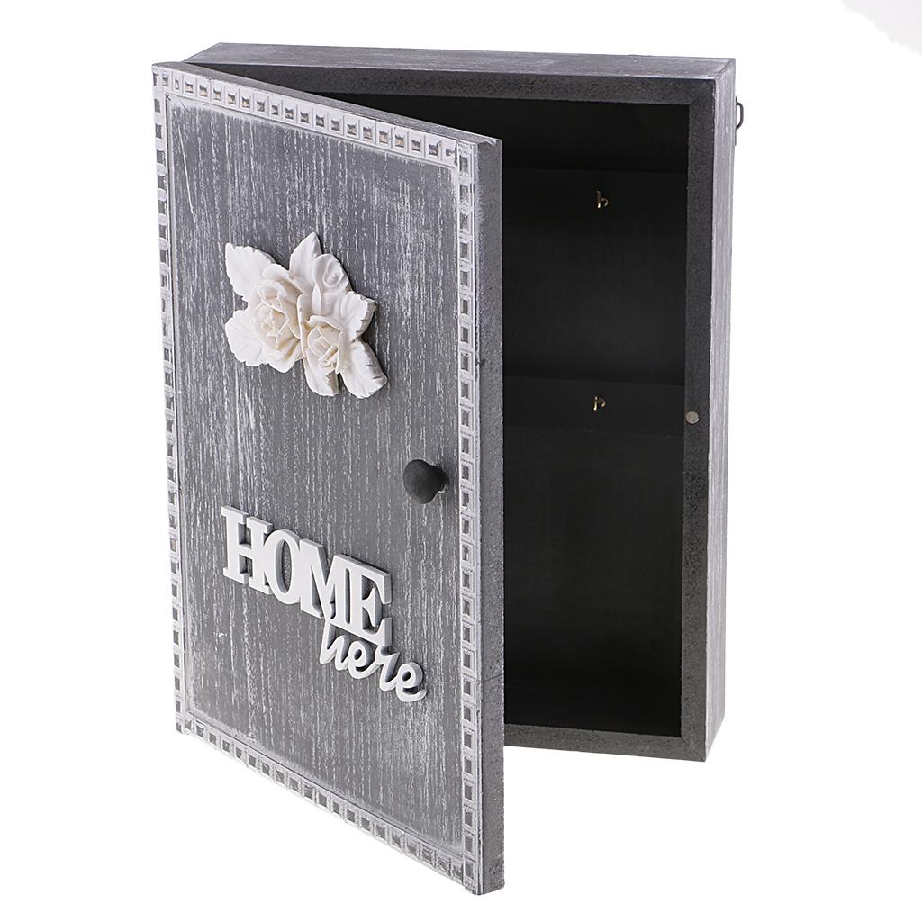 Home DIY Furniture Wall Hang Shelf Letter Key Rack Organizer Cabinet 801A