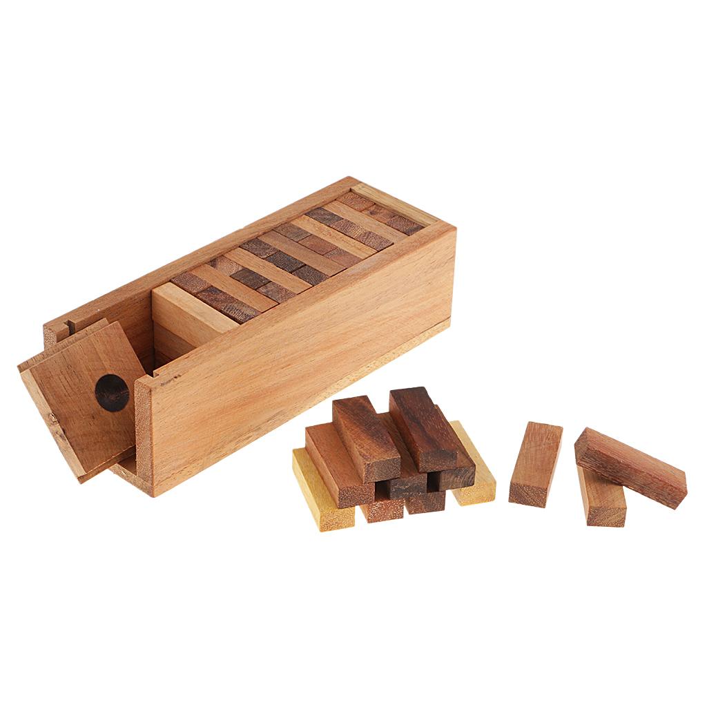 Timber Tower Wood Block Stacking Game for Kids Family Traditional Game S
