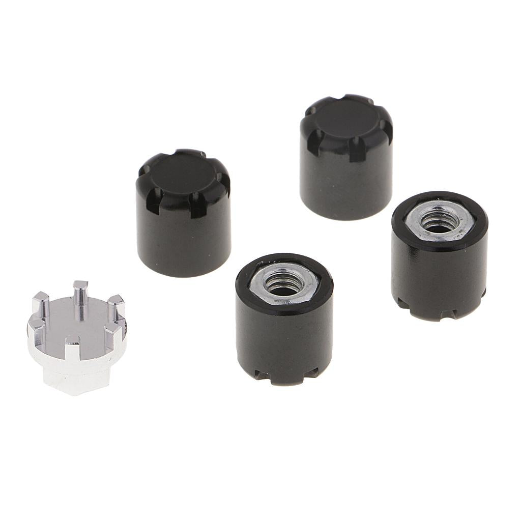 4pcs Metal M4 10x10mm 1/10 RC Vehicle Fastener Nuts Wheel Rim Accessories A