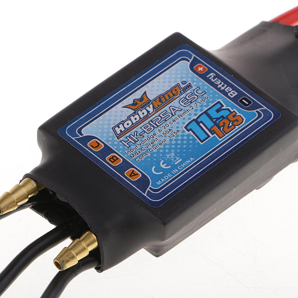 125A BEC 5V / 5A 2-7S Waterproof Electronic Speed Controller for RC Boat DIY