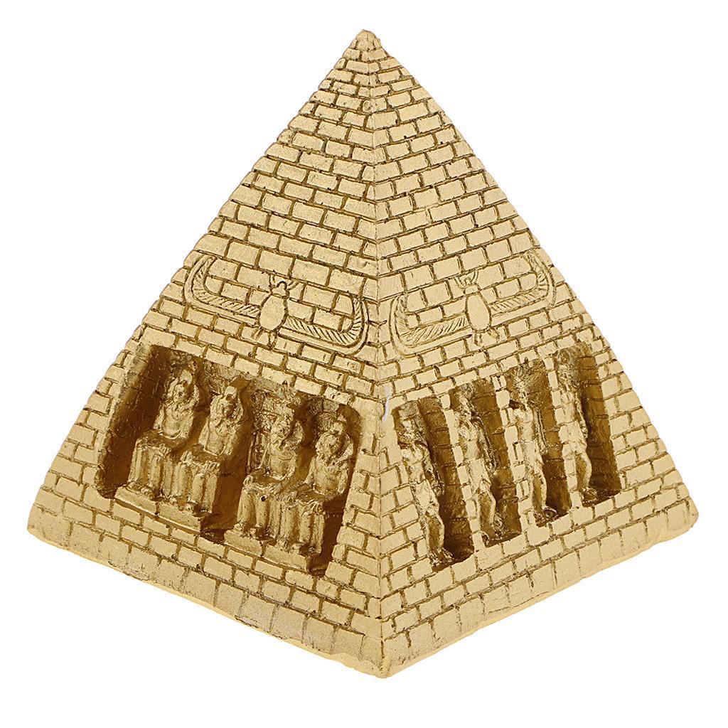 Egypt Pyramid Model Resin Pyramids Figurine for Kids Sand Table Decor Toy