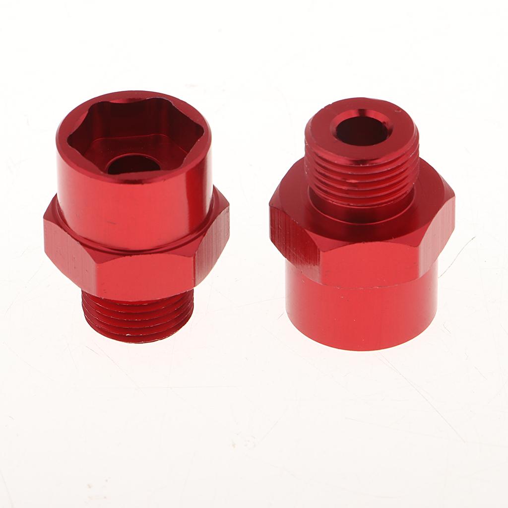 Wheel Hex Hub 12mm Extension Adaptor Longer Combiner for 1/10 RC Car Red