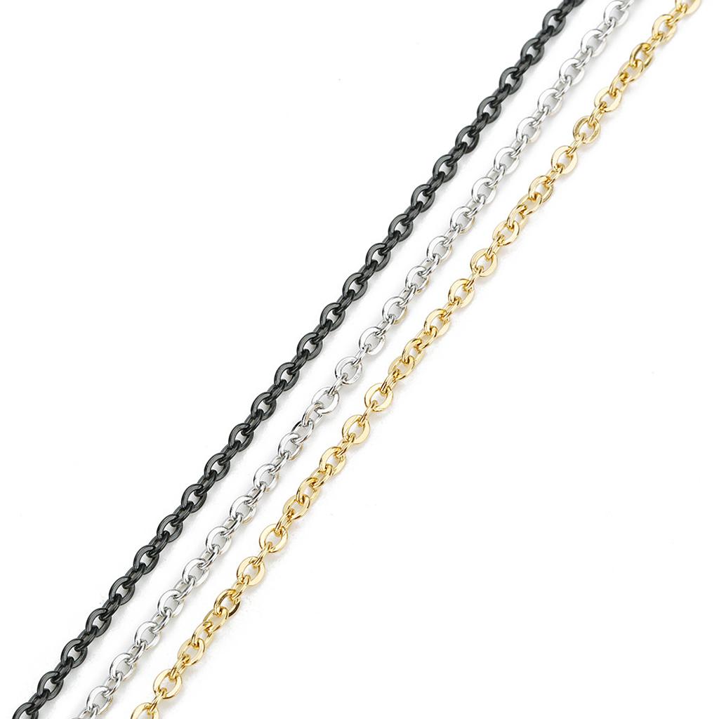 10 Yard DIY Steel Cable Open Link Jewelry Making Chain Accessories 2mm