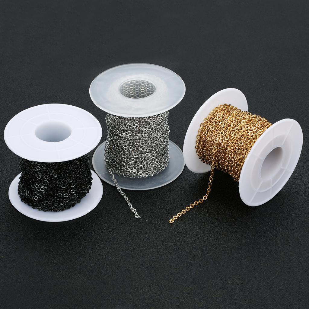 10 Yard DIY Cross Link Jewelry Making Chain Jewelry Necklace Accessory 1mm