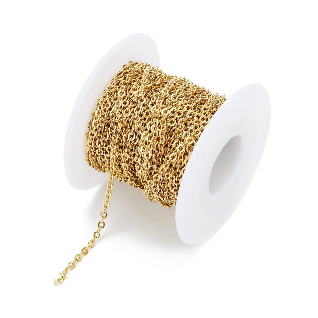 10 Yard DIY Cross Link Jewelry Making Chain Jewelry Necklace Accessory 1mm