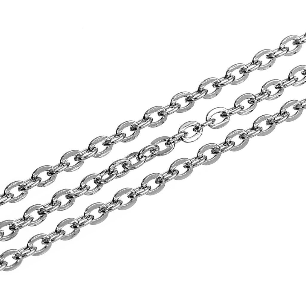 DIY Stainless Steel Cable Open Link Jewelry Making Chain Accessories 2.5mm