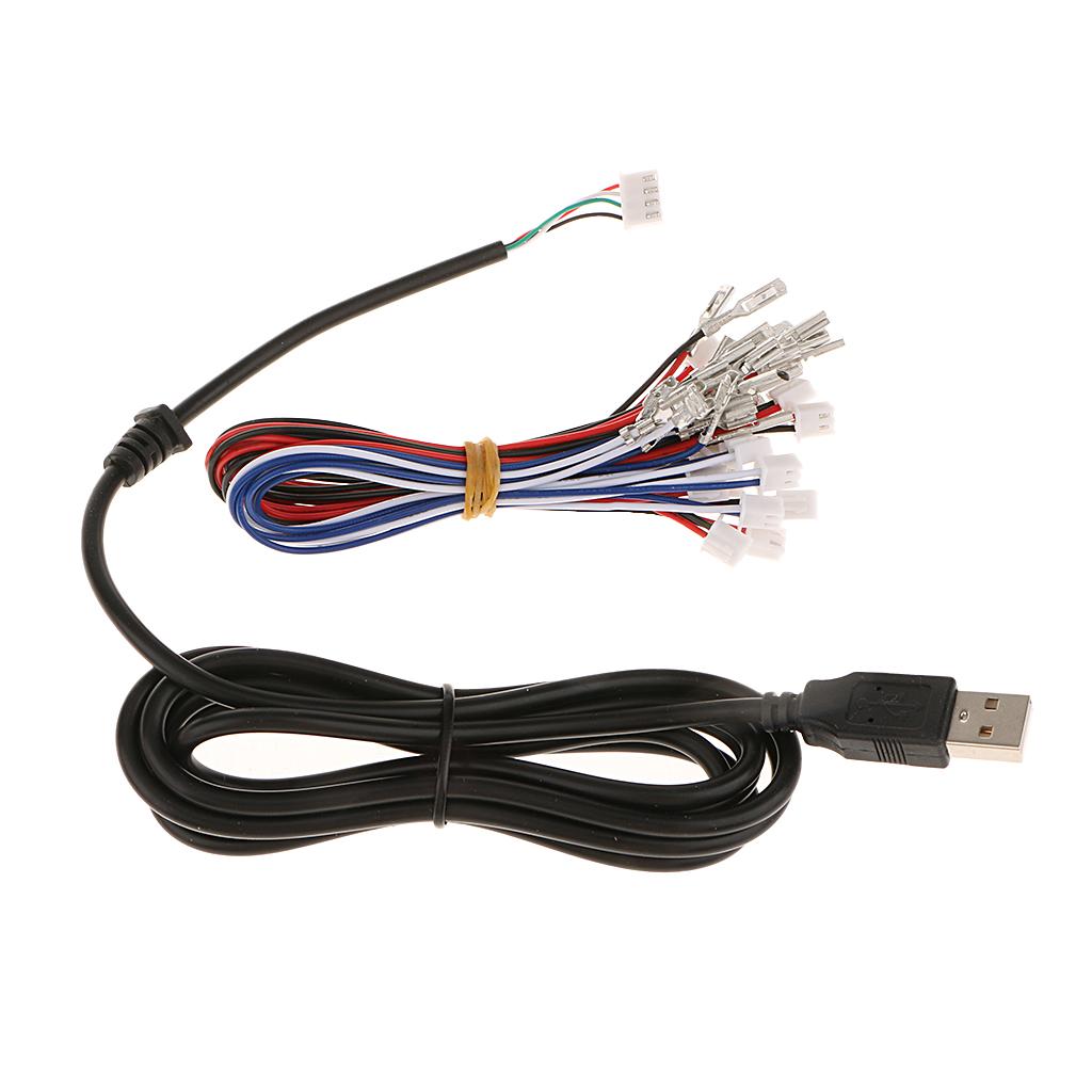 Zero Delay USB Encoder Board PC Controller Joystick DIY Kits for Arcade Game White