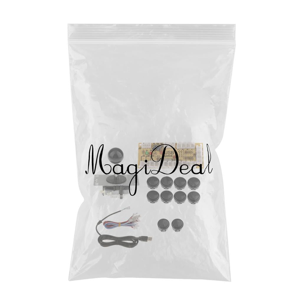Zero Delay USB Encoder Board PC Controller Joystick DIY Kits for Arcade Game Black