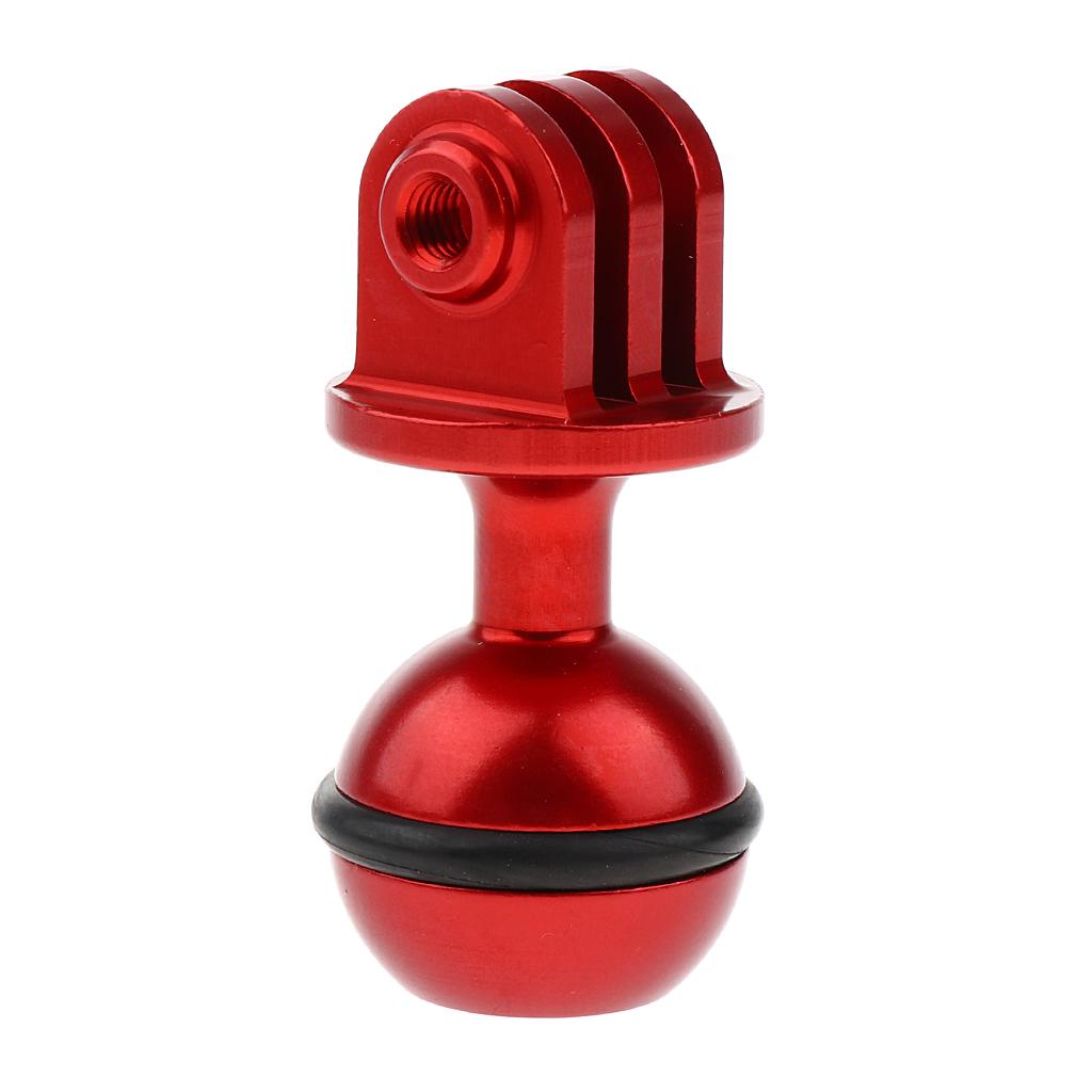 RAM Mount Tripod Ball Head Base Adapter Holder 360 Degree Rotation Red