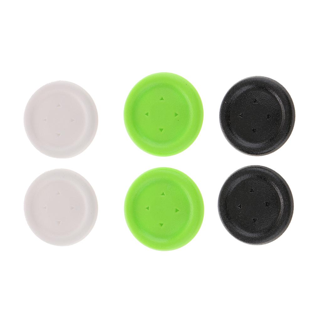 1 Pair Directional D-pad Key Cross Button Caps for One Controller White