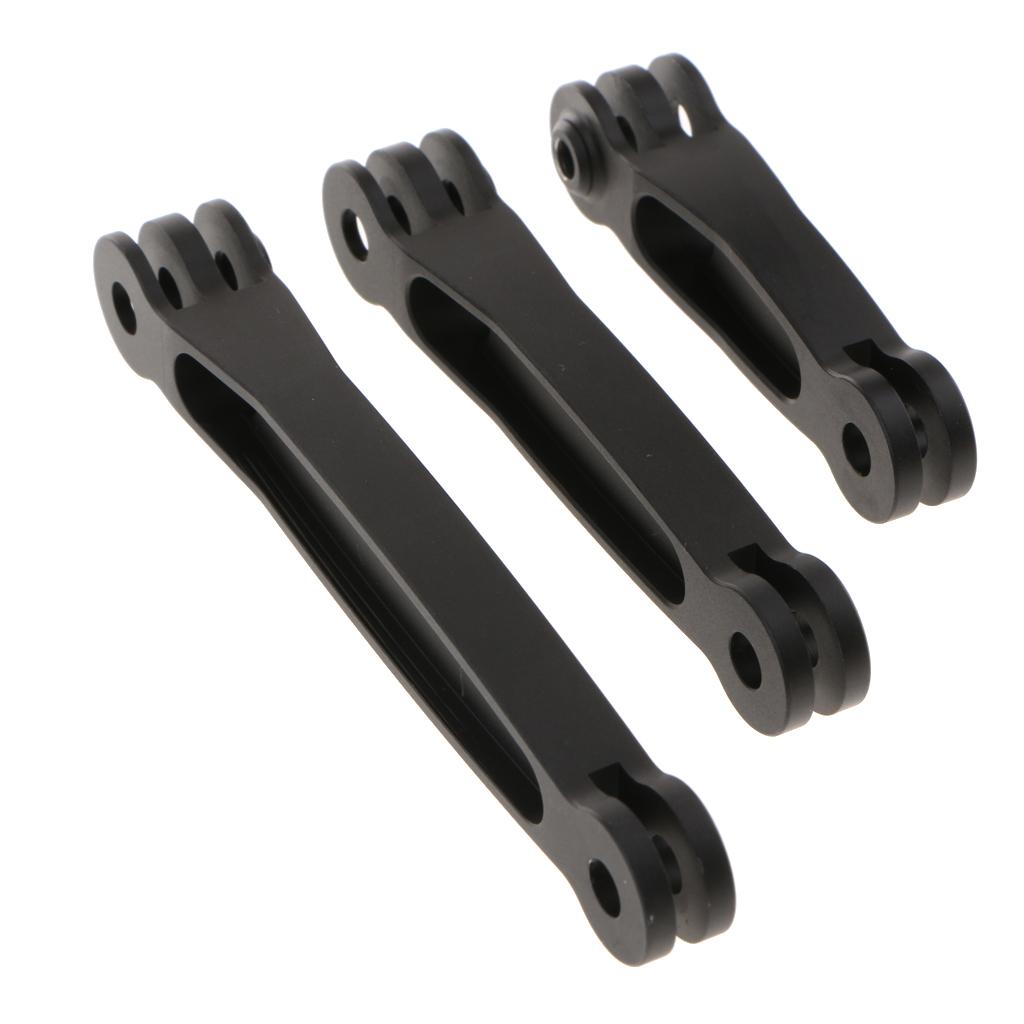 Three-in-one Bicycle Helmet Mount Arm Extension Pole Set Bundle for