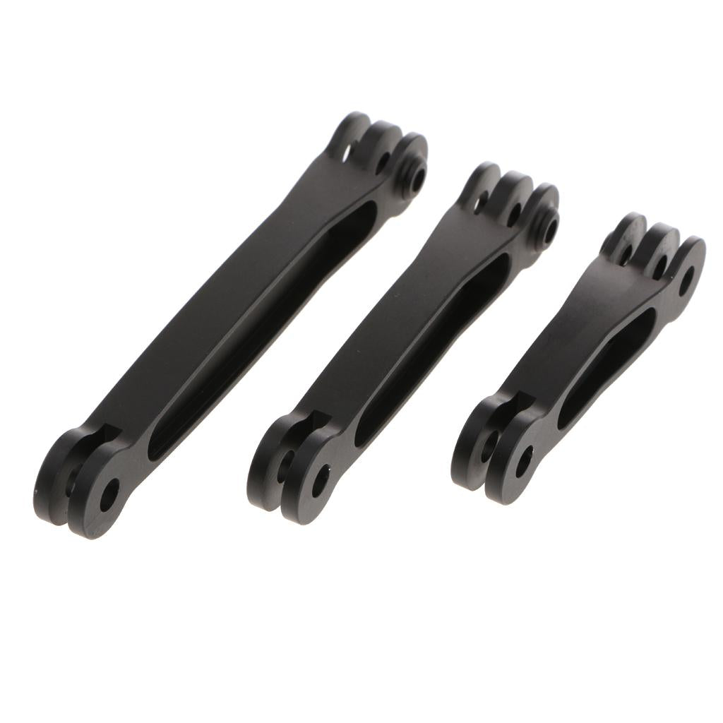 Three-in-one Bicycle Helmet Mount Arm Extension Pole Set Bundle for
