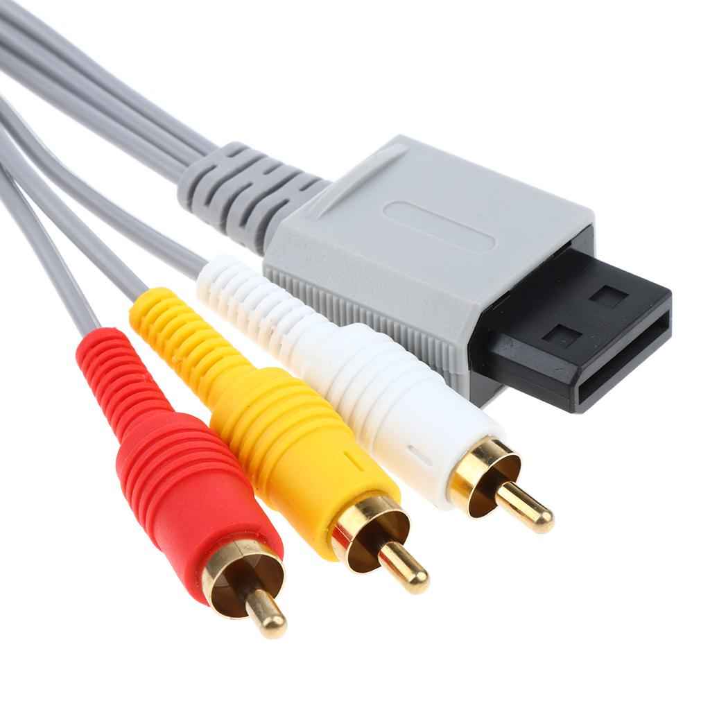 HD TV Component RCA Audio Video AV Cable Cord Plug For Nintendo Wii U Wii, 5ft