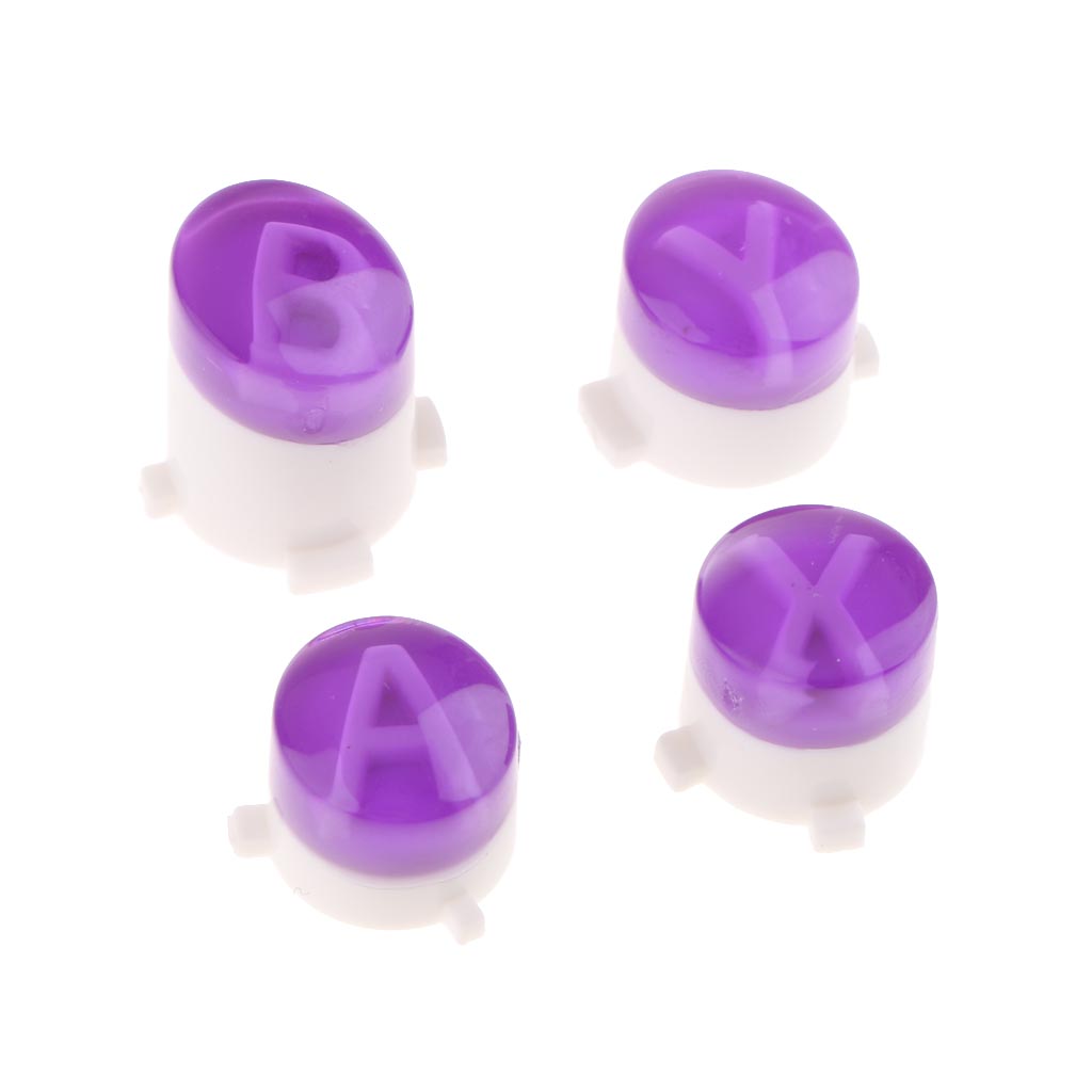 Aluminum Alloy ABXY Button Replacement for One Controller Purple