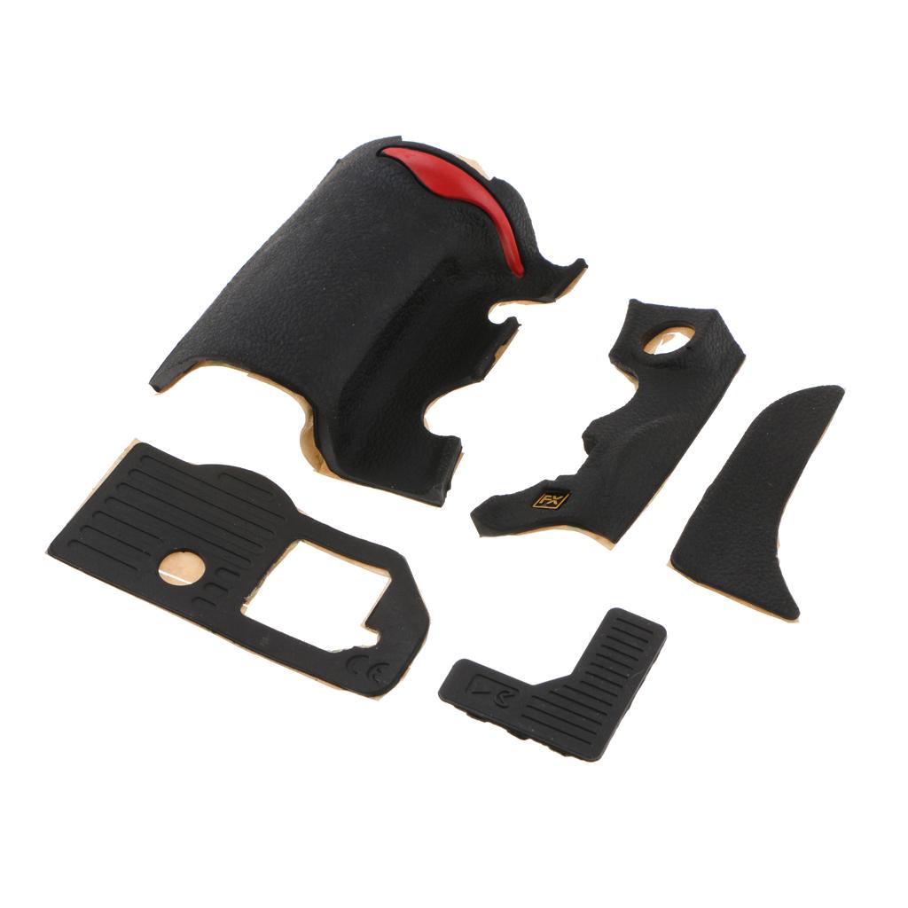 5 Pieces Grip Rubber Unit Repair Part for Nikon D700 Front/Rear/Side Cover