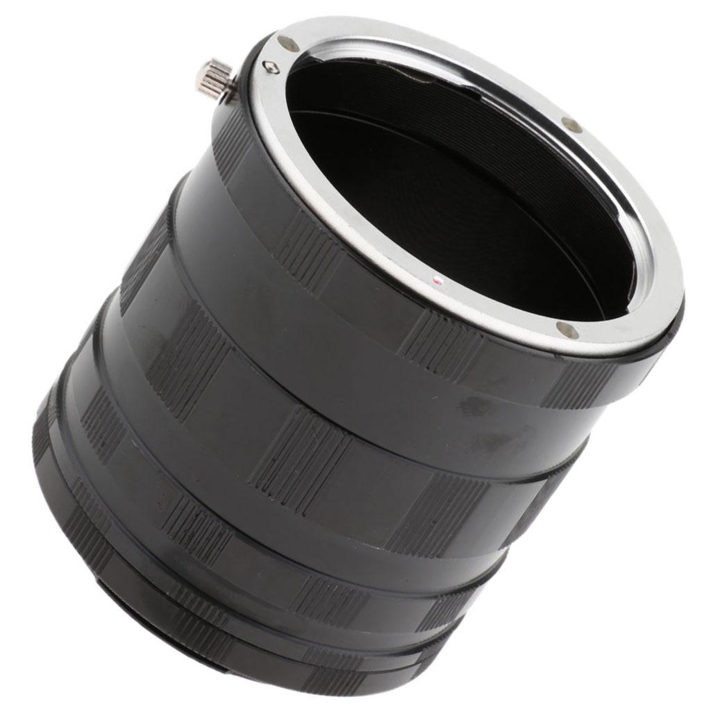Macro Manual Focus Extension Tube Set Aluminum For EF EF-S Lenses