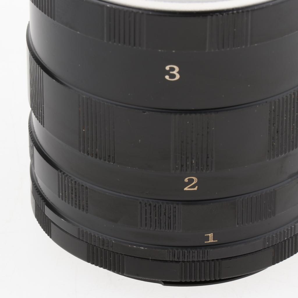 Macro Manual Focus Extension Tube Set Aluminum For EF EF-S Lenses