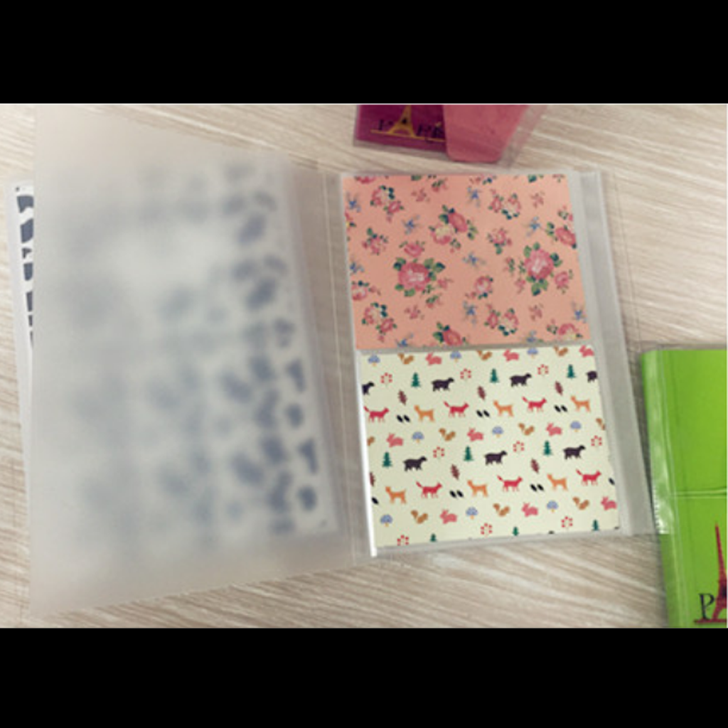 80Pocket Family Photo Album 9x5 Memo Book Postcard Storage Sleeve"