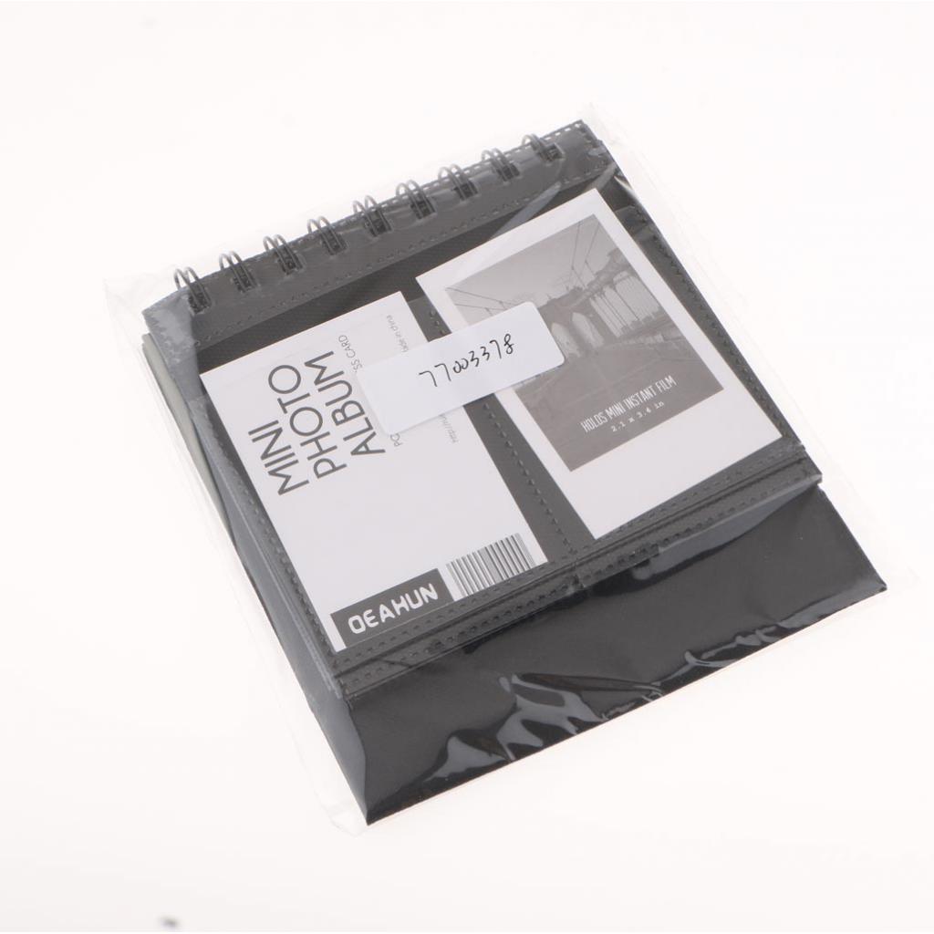Calendar Vertical Flip Photo Album Self Adhesive Memo Book 68Pocket 3 Black"